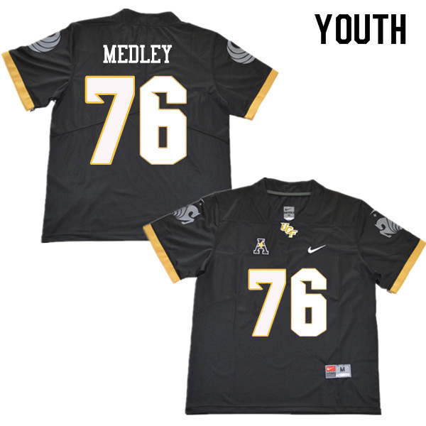 Youth #76 Adrian Medley UCF Knights College Football Jerseys Sale-Black